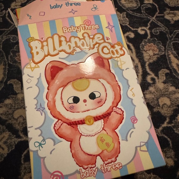 Baby Three Billionaire Black Cat Wealth Pendant From Blind Box - Picture 1 of 6